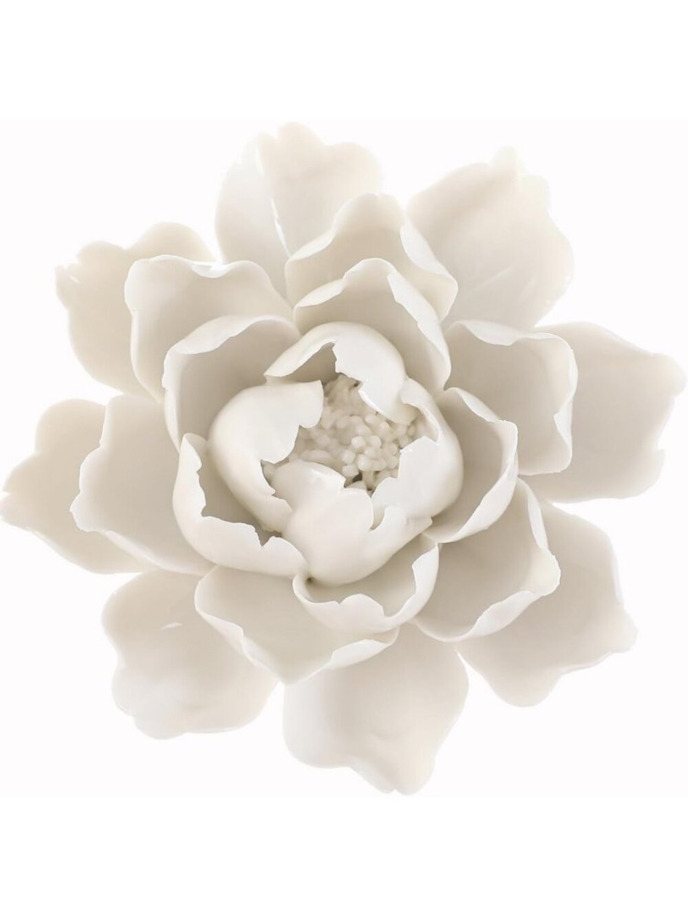 Handmade 3D Peony Wall Art - Ceramic Flower Decor for Living Room, Bedroom